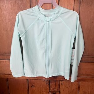 NWT - Wonder Nation 4T Long Sleeved Kids Aqua Swim Top